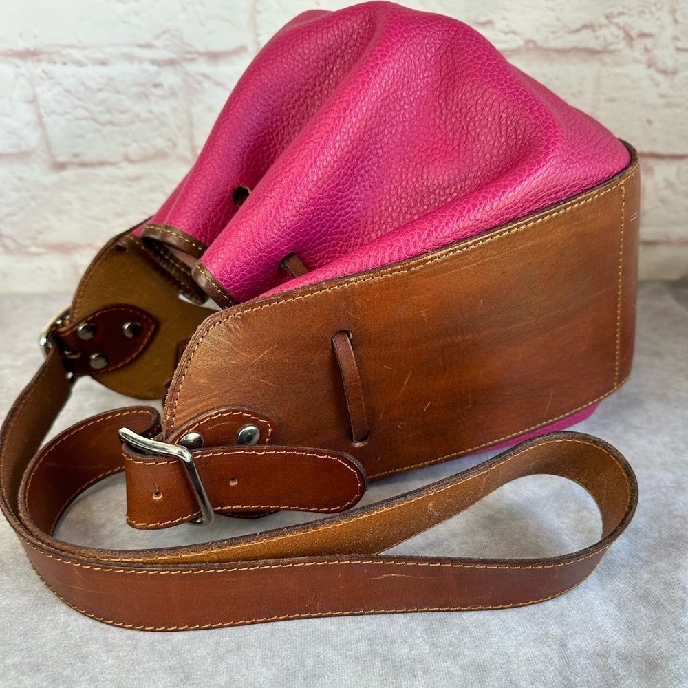 Gancio Italian Leather Drawstring Bucket Bag - Picture 6 of 10